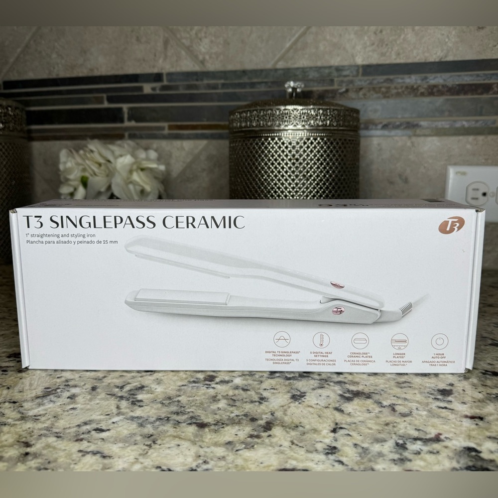 T3 Singlepass 1” Ceramic Flatiron BRAND NEW SEALED